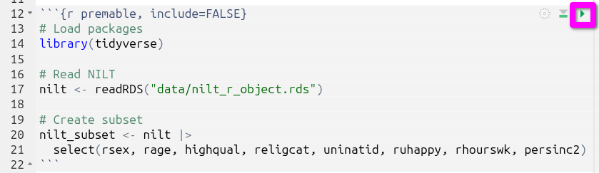 Full preamble code chunk.