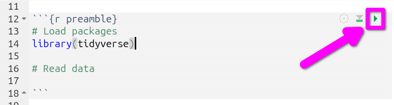 Run code chunk to load the tidyverse package